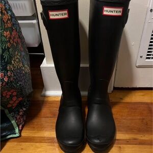 Hunter Black Rain Boots